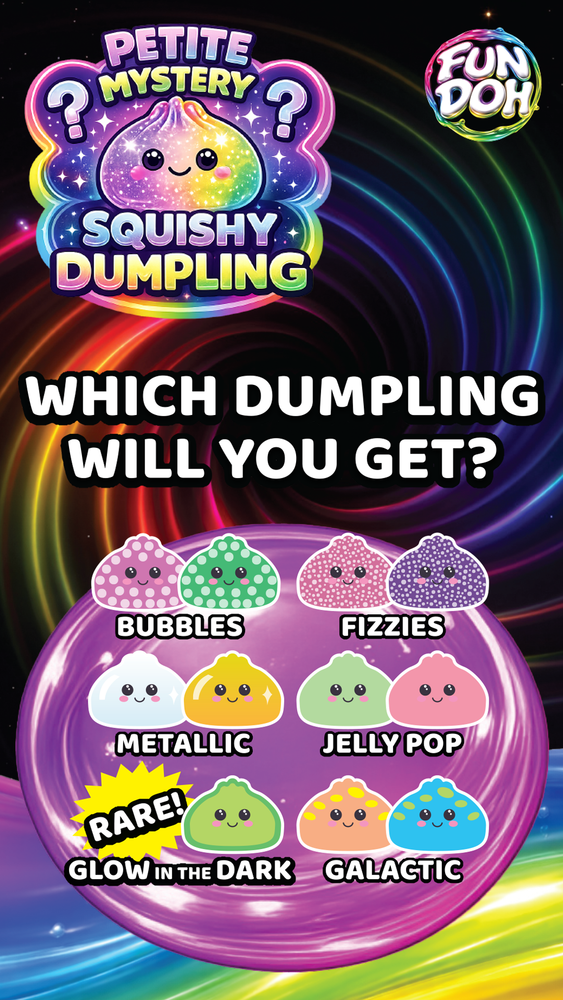 Fun Doh Squishy Mystery Mini Petite 2.5" Dumpling Toy: Wholesale Price