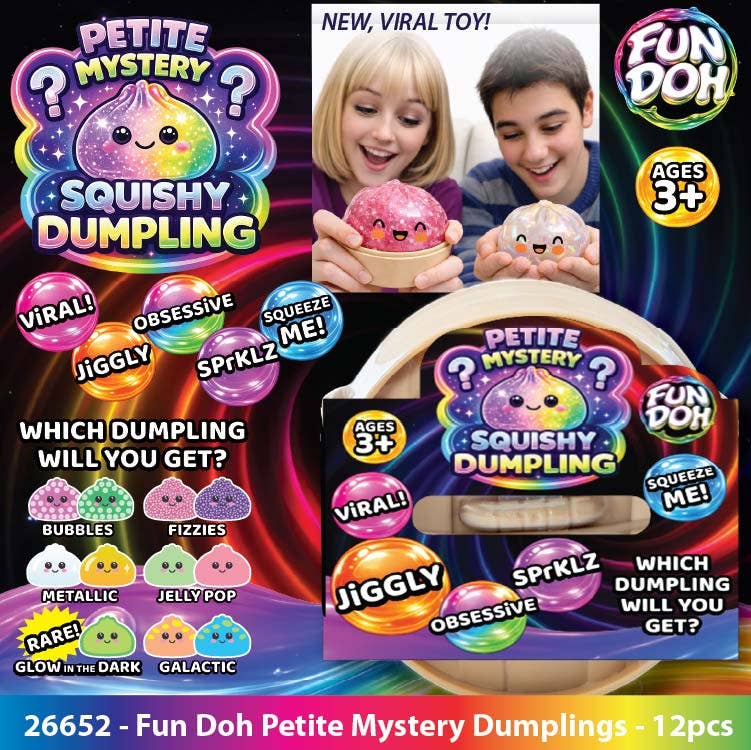 Fun Doh Squishy Mystery Mini Petite 2.5" Dumpling Toy: Wholesale Price
