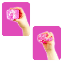 Fun Doh Squish & Squeeze Sparkle Cube Fidget Toy- 12/Display: Wholesale Price