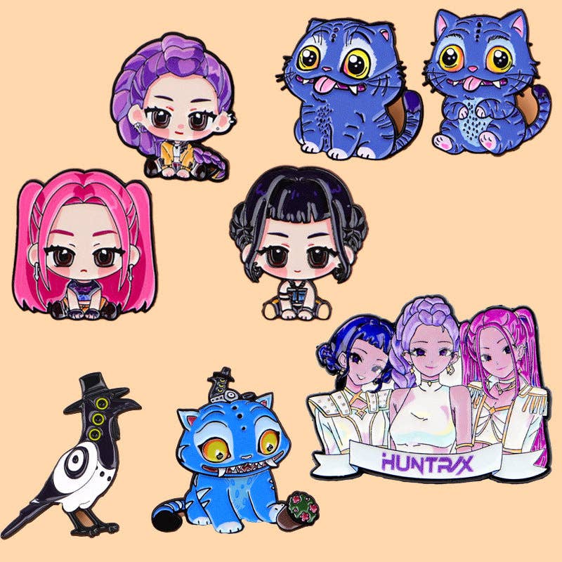 KDH K-pop inspired Metal brooch pins Badges: NR90354