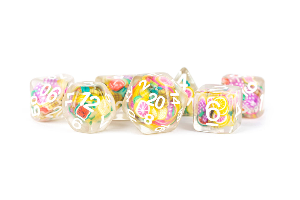 NEW 13 Inclusion Dice Resin: Penguin, Koala, Dinosaur: Rainbow Frost