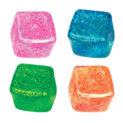 Fun Doh Glow in the Dark Squishy Sparkle Cube - 12/Display: Wholesale Price