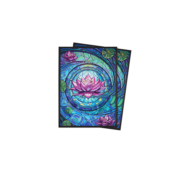 Card Sleeves: Standard- Matte Art- Stained Glass- Blossom Grace (100 ct)