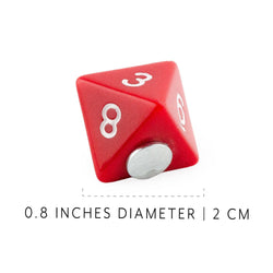 Toy Vault Fridge Magnet Dice Set 7-Piece Set