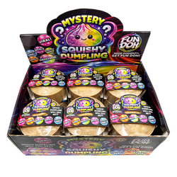 Fun Doh Mystery Dumpling Squishies | 12-Piece Retail Display: Wholesale Price