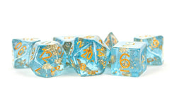 16mm Resin Polyhedral Dice Set - Colorful 18 Colors: Translucent Rainbow