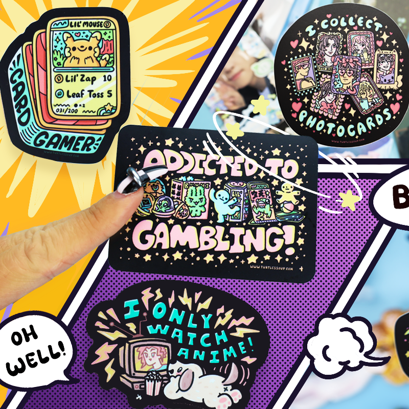 Card Gamer, TCG, CCG, Gaming, Cute, Vinyl Sticker