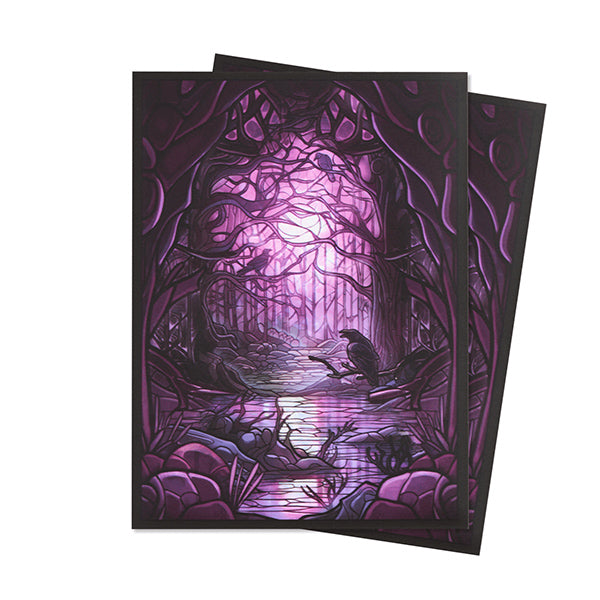 Card Sleeves: Standard- Matte Art- Stained Glass- Decaying Swamp (100 ct)