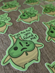 Perceive Ya-Ha-Ha! Korok - Cute Zelda Nintendo Vinyl Sticker: Do Not Perceive Me