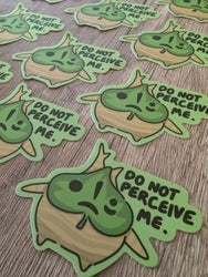 Perceive Ya-Ha-Ha! Korok - Cute Zelda Nintendo Vinyl Sticker: Do Not Perceive Me