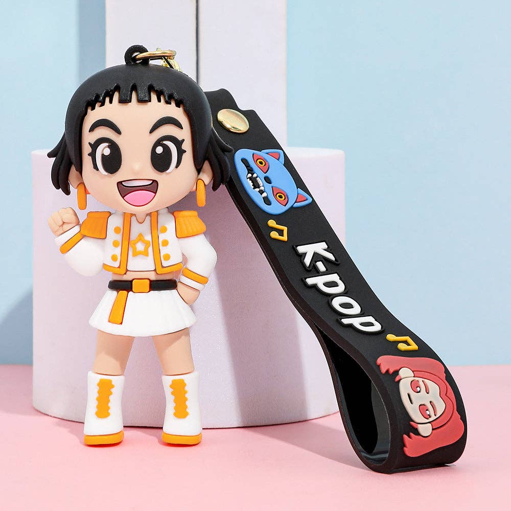 KDH K-pop inspired silicone keychain: Derpy
