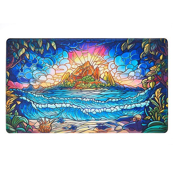 Playmat: Stained Glass- Hidden Island (24