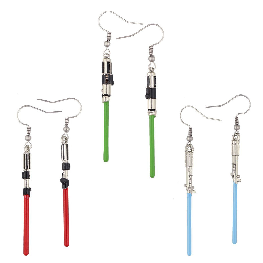 Earrings Star War Light Saber in 3 colors (GGEASW1)