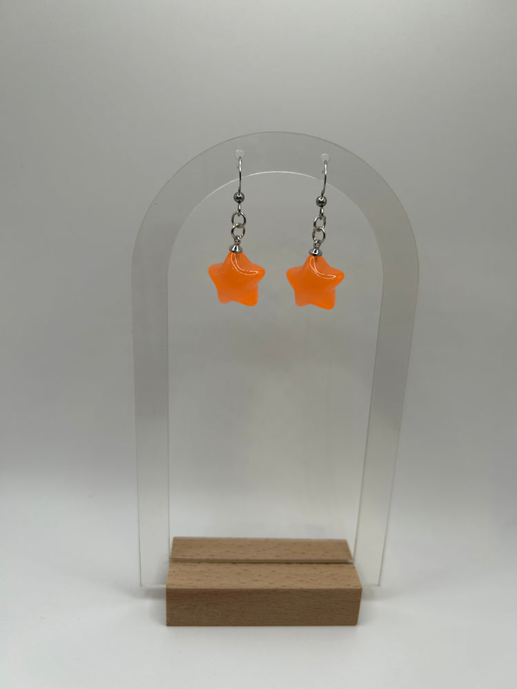 Earrings Handmade Star Dangles in Assorted Colors (EADAST1)