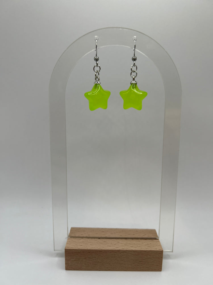 Earrings Handmade Star Dangles in Assorted Colors (EADAST1)