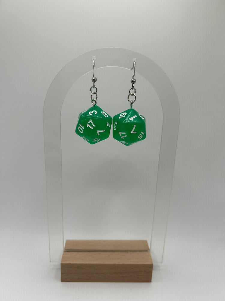 Earrings D20 Handmade Dangles in Assorted Colors (EADADT3)