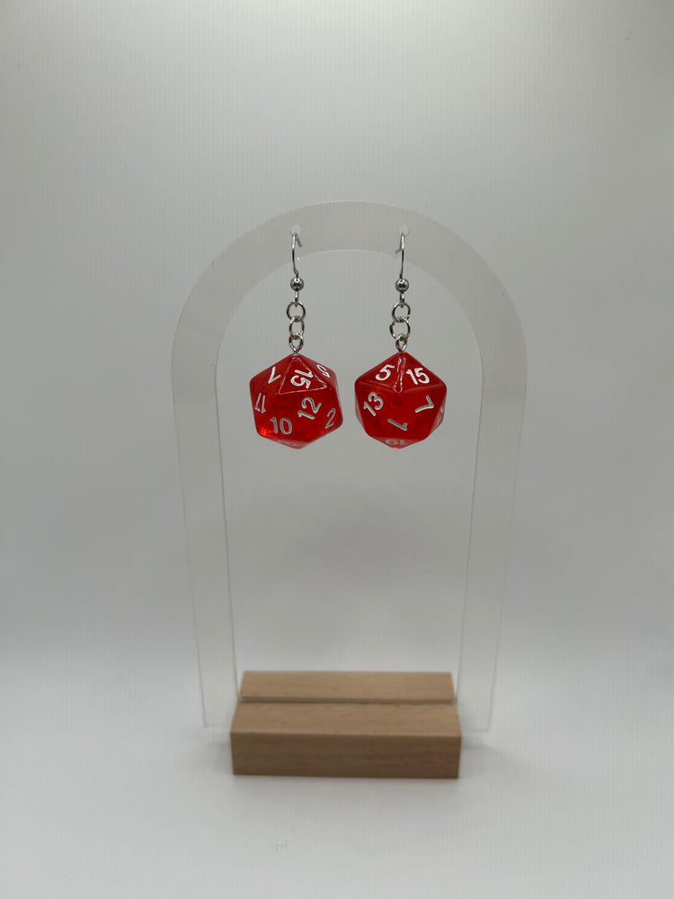 Earrings D20 Handmade Dangles in Assorted Colors (EADADT3)