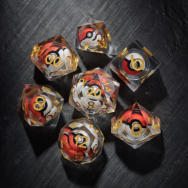 Resin Dice Liquid Core by GAME GRID in Assorted Styles and Colors (GGDILC1)