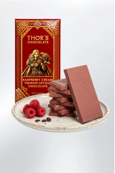 Thor's Chocolate - Raspberry Cream White Chocolate Bar
