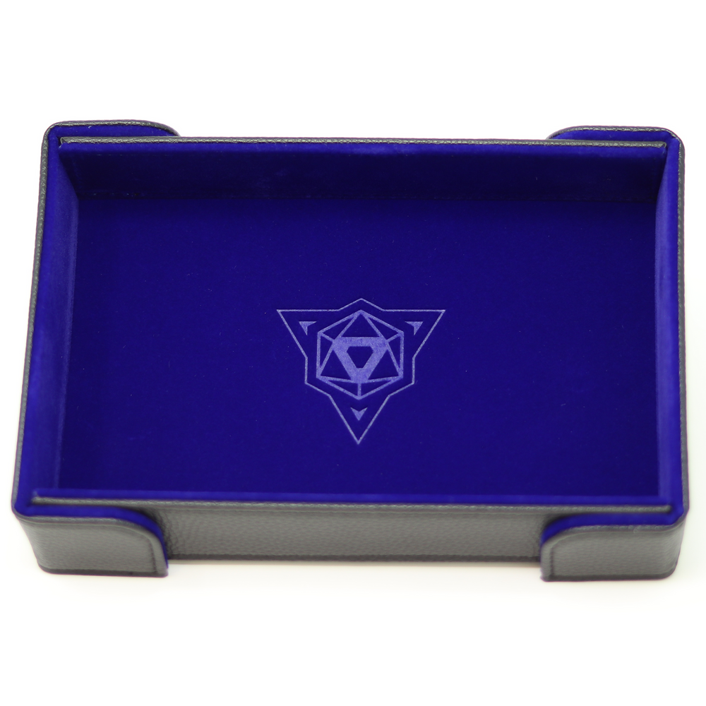 Magnetic Rectangle Dice Tray - Blue Velvet