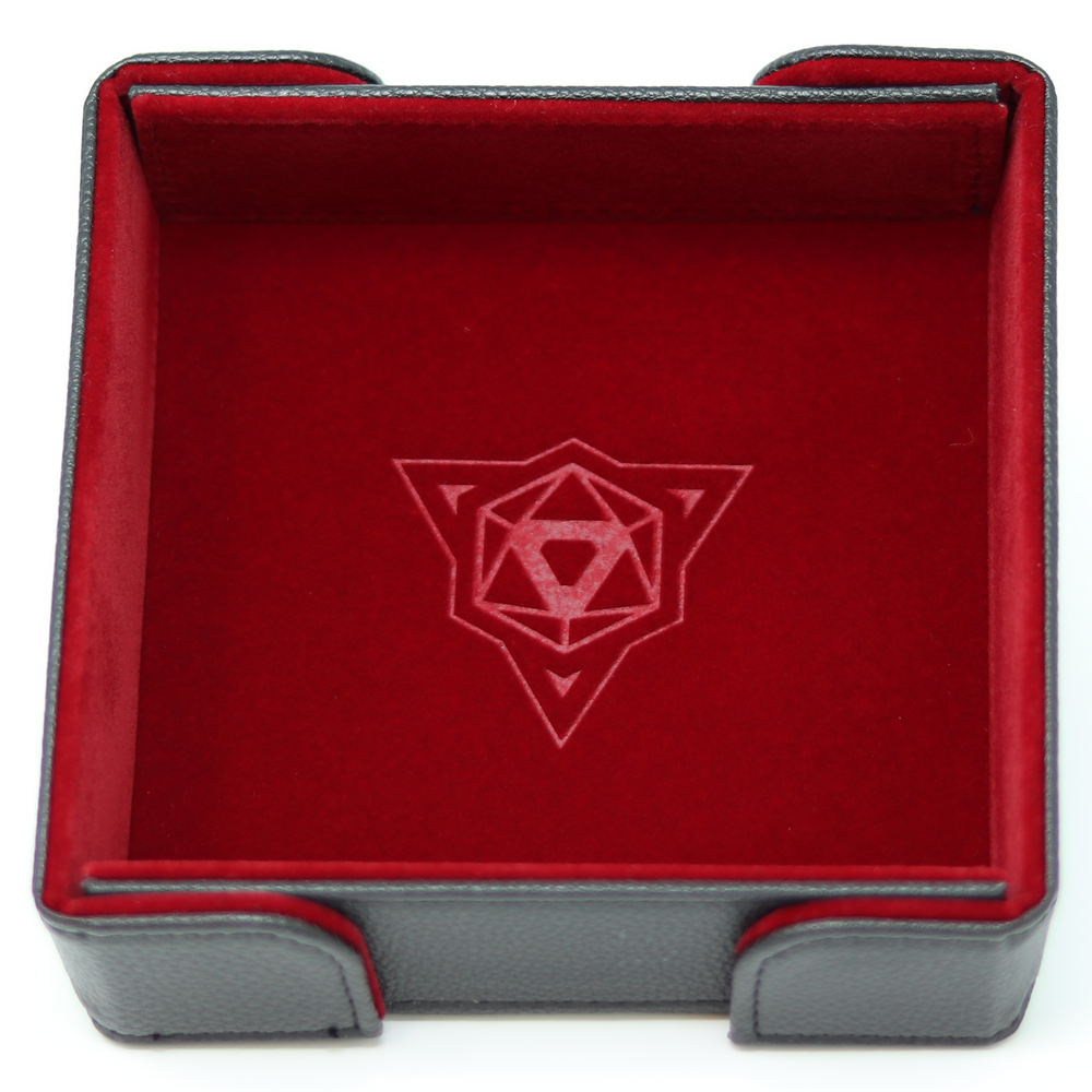 Magnetic Square Dice Tray - Red Velvet