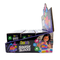 Fun Doh Squish Blocks Building Fidget Sensory Toy- 6/Display: Wholesale Price