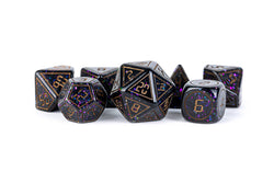 Limited Edition:  Out of Print Set of 7 Resin Dice for D&D: Framed Void with Copper