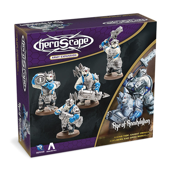 Heroscape: Army Expansion- Rising Tide: Knight Primus Adelbern and Ordo Borealis