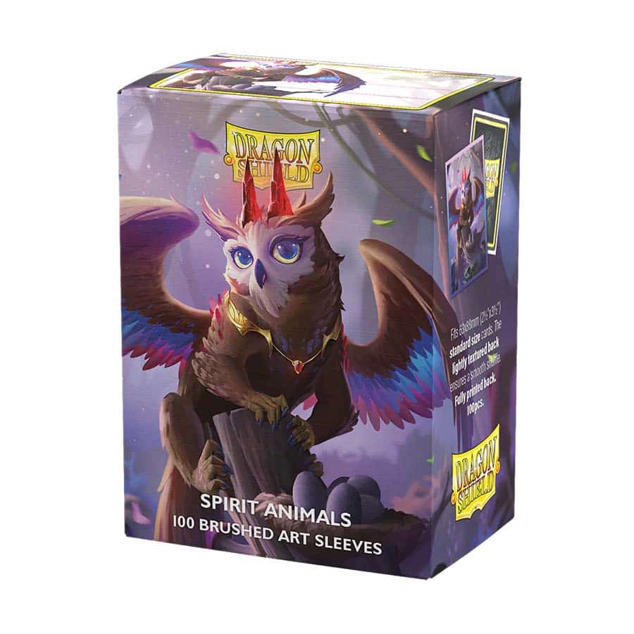 DRAGON SHIELD SLEEVES: BRUSHED ART: SPIRIT ANIMALS: THE DRAGOWLIS (100CT)