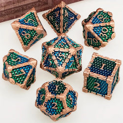 Metal Dice Set by GAME GRID in Assorted Styles and Colors (GGDIMT1)