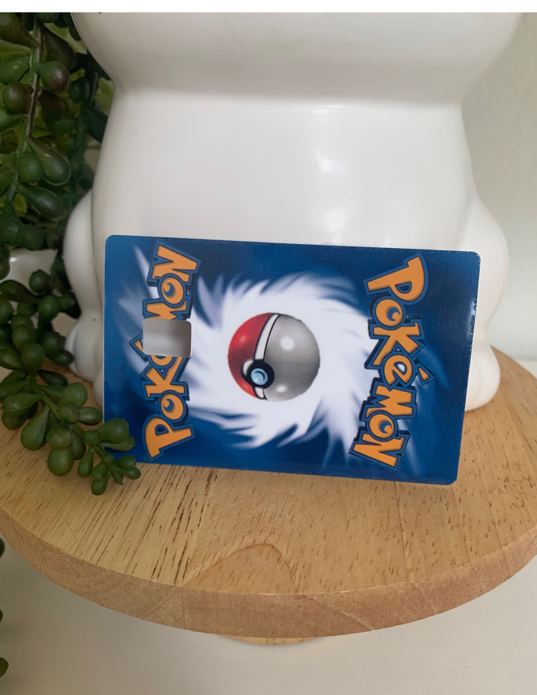 Pokemon credit card skin, anime credit card sticker