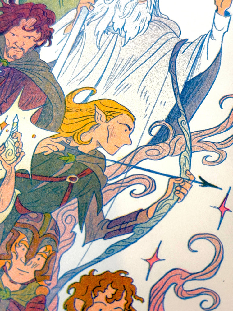 Return of the King, Lord of the Rings Small Riso Print.
