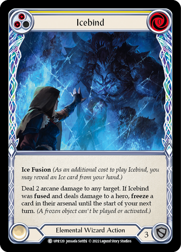 Icebind (Yellow) [UPR120] (Uprising)  Rainbow Foil