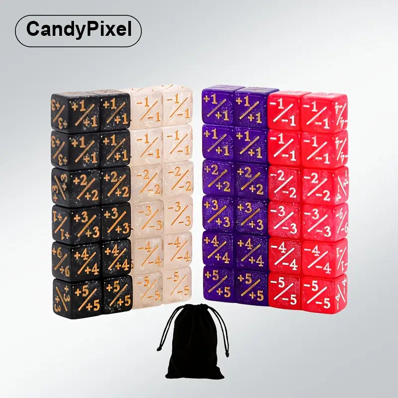 Acrylic Spindown Mini Counter Dice in Assorted Colors (DCD6SP5)