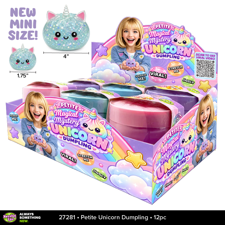 Fun Doh Petite Unicorn Dumpling Squishy Toy - 12/Display: Wholesale Price