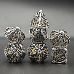 Metal Dice Set by GAME GRID in Assorted Styles and Colors (GGDIMT1)