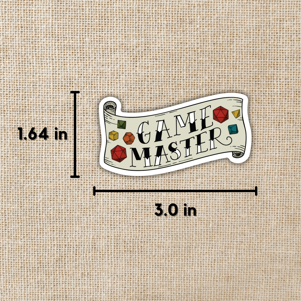 Game Master Banner Sticker