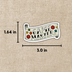Game Master Banner Sticker