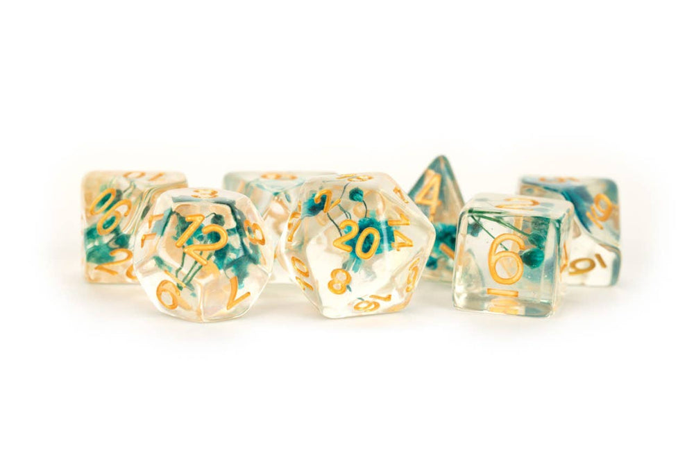 NEW 13 Inclusion Dice Resin: Penguin, Koala, Dinosaur: Rainbow Frost