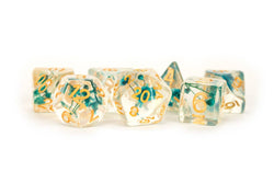 NEW 13 Inclusion Dice Resin: Penguin, Koala, Dinosaur: Rainbow Frost