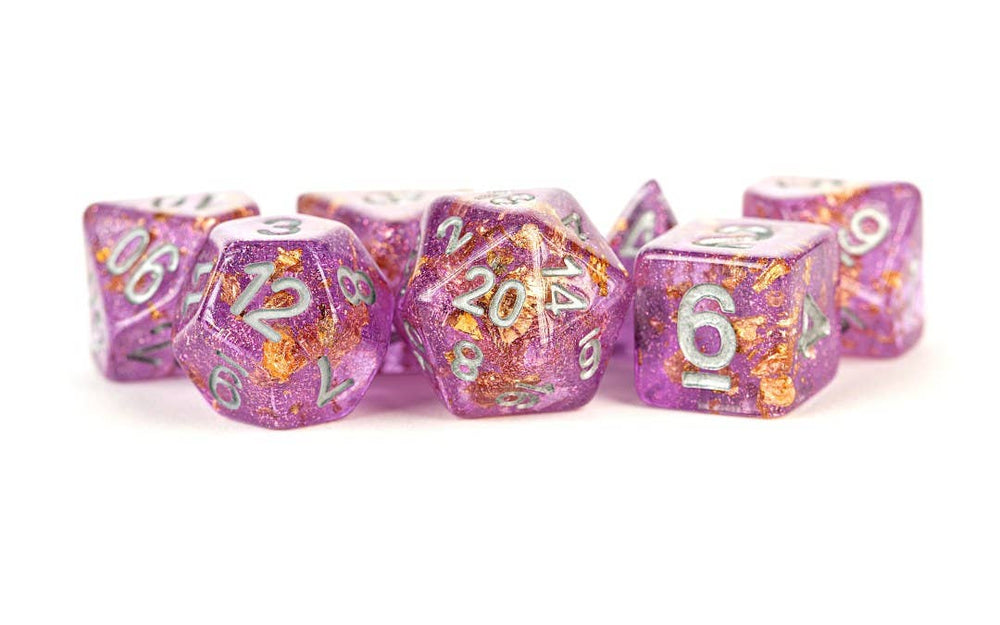 16mm Resin Polyhedral Dice Set - Colorful 18 Colors: Translucent Rainbow