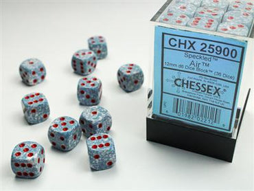 12mm D6 Dice Block (36) - Speckled Air (CHX25900)