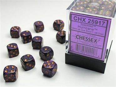 12mm D6 Dice Block (36) - Speckled Hurricane (CHX25917)