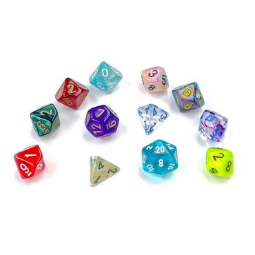 7ct Mini-Polyhedral Set: Scarab Jade/Gold