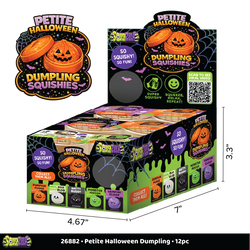 Fun Doh Petite (Mini) Halloween Squishy Dumplings 12/Display: Wholesale Price