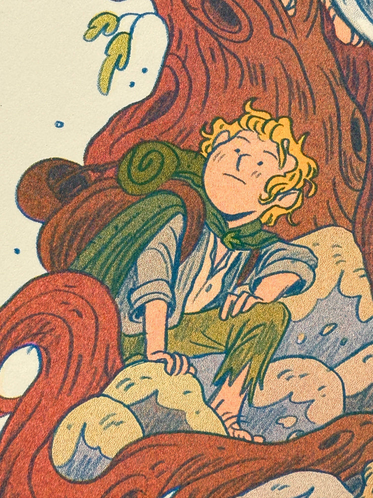 Lord of the Rings, Two Towers Print - Small Riso Print