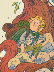 Lord of the Rings, Two Towers Print - Small Riso Print