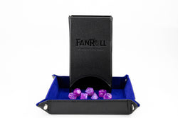 Fold Up Dice Towers for Random DND Dice Rolls (6 colors): Watercolor Rainbow