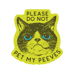 Funny Kitty Cat Goofy Humor High Quality Vinyl Sticker
