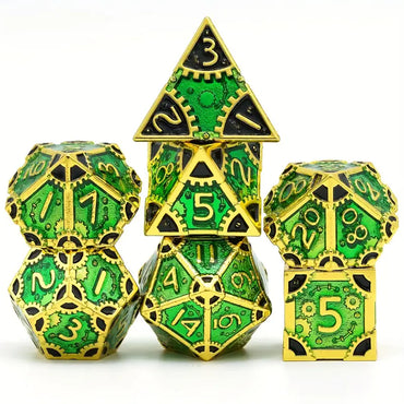 Metal Dice Set by GAME GRID in Assorted Styles and Colors (GGDIMT1)